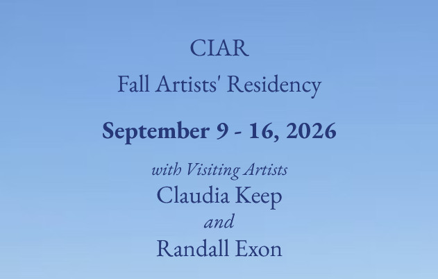 CIAR Fall Artists' Residency 2026