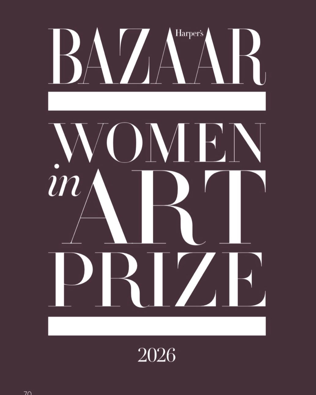 Harper's Bazaar Women in Art Prize