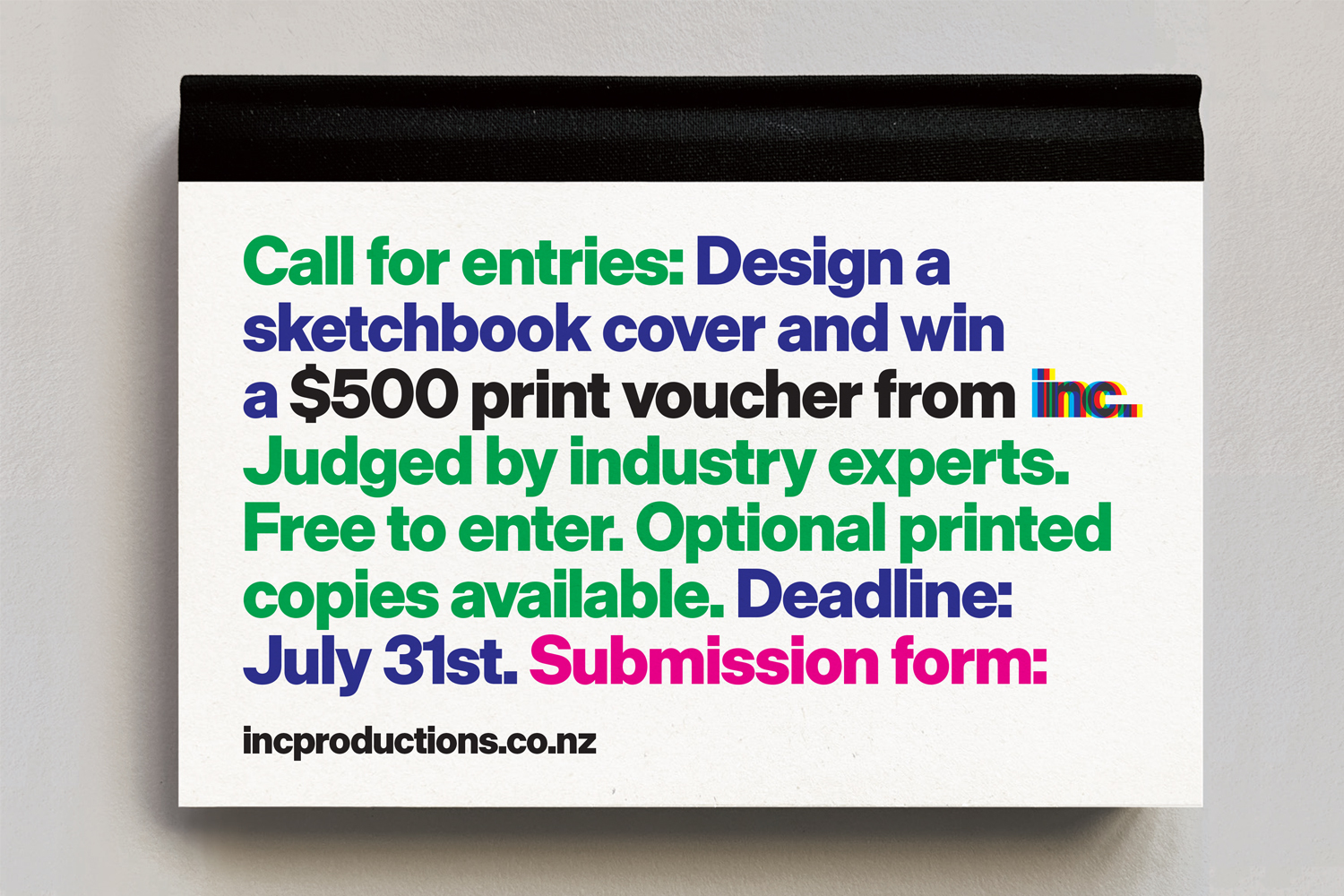 Design a Sketchbook Competition