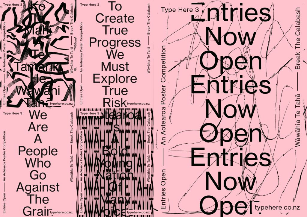 Type Here 3: An Aotearoa Poster Competition