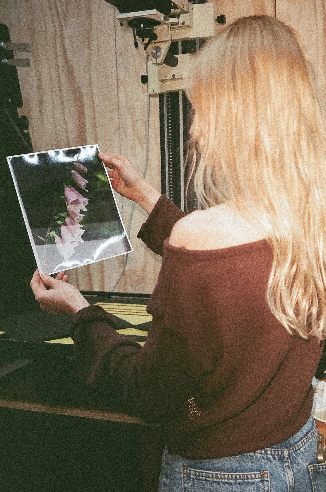darkroom printing ‘Fairy Bells’ (2025).